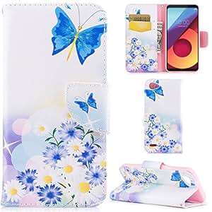 Ooboom LG Q6 Case Flip PU Leather Wallet Soft TPU Back Cover Stand with Credit Card Slots Cash Hol