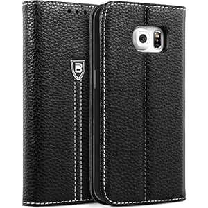 Samsung Galaxy S6 Edge Case BEZ Wallet Flip Case for Samsung Galaxy S6 Edge Protective Faux Lea