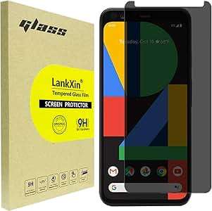 LankXin Privacy Screen Protector Google Pixel 4 Anti Spy Tempered Glass Pr (Google Pixel 4)