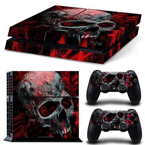 Vinyl Decal Protective Skin Cover Sticker for Sony PS4 Console And 2 Dualshock C