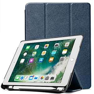 GMYLE iPad Case Pencil Holder 9.7 Case Auto Sleep-Wake Smart Cover & Multi-Angle Trifold Stand
