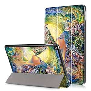New iPad 2017 iPad 9.7 Case Eleoption Ultra Slim Lightweight Smart Shell Case Trifold S (Conch Girl)