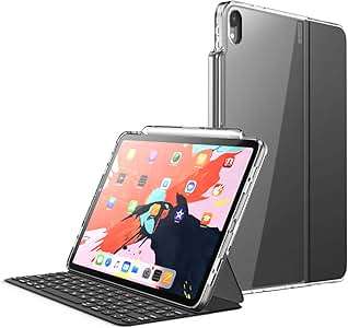 iPad Pro 11 Case 2018 i-Blason Compatible Official Smart Cover Smart Keyboard C (Clear)