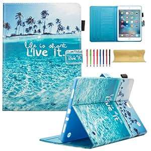 Galaxy Tab A 9.7 SM-T550/P550 Case Dteck Smart PU Leather S Pen Holder Auto Wake/Sleep Kickstand Pro