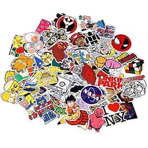 Sticker Pack 100-Pcs Neuleben Sticker Decals Vinyls for Laptop Kids Cars Motorcycle Bicy (sticker-6)
