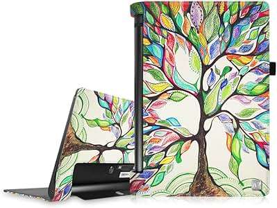 FINTIE Lenovo Yoga Tab 3 10 Case Folio Premium PU Leather Cover Auto Sleep/Wake (Z-Love Tree)