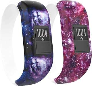 MoKo BGarmin Vivofit JR 2 PACK (S)(Fantasy Blue Starry Night & Fantasy Purple Starry Night)