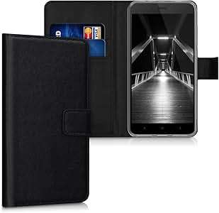 kwmobile Wallet Case Xiaomi Redmi Note 4/Note 4X Protective PU Leather Flip Cover (black)