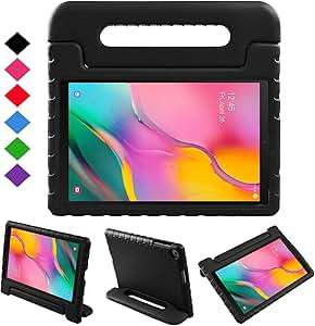 NEWSTYLE Case Samsung Galaxy Tab A 10.1 2019 Kids Shock Proof Convertible Handle Light (Black)