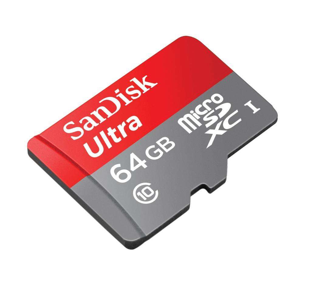 SanDisk 64GB Ultra Micro USH-I (Class 10, 48 MB/s, sd Adapter)