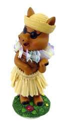 KC Hawaii Hula Pig Mini Dashboard Doll 4"