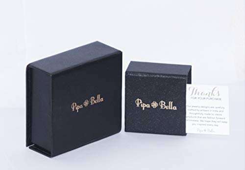 Pipa Bella Blue Real Diamond Ring for Women in 925 Sterling Silver Engagement Wedding an..