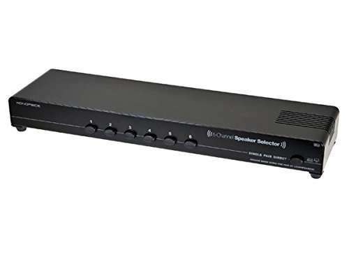 Monoprice 108229 6-Channel Speaker Selector - Retail Packaging