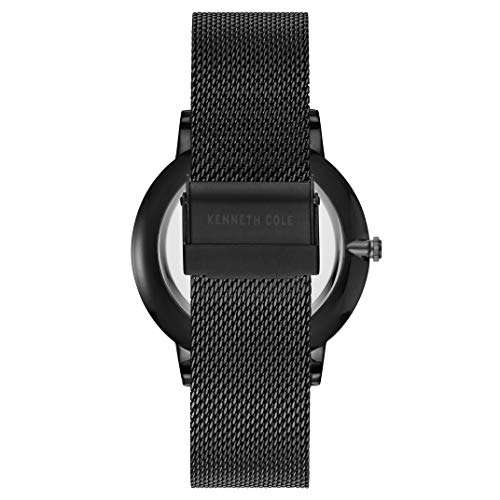 Kenneth Cole New York Men's Quartz Stainless Steel Casual Watch, Color:Black (Model: KC5..