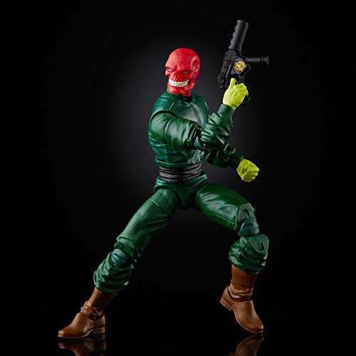 Marvel Hasbro Legends Series 6-inch Collectible Action Red Skull Figure and 7 Accessories and 1 B...