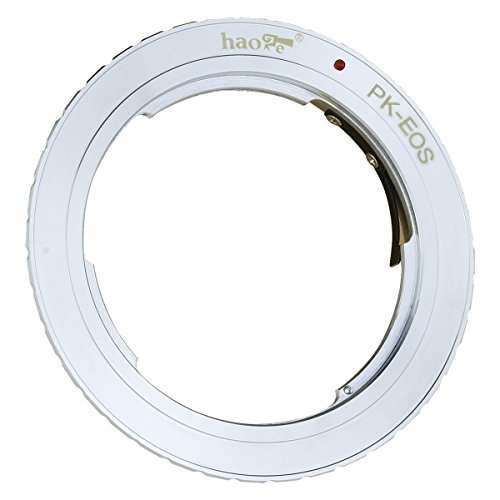 Haoge Lens Mount Adapter for Pentax K PK mount Lens to Canon EOS EF EF-S Mount Camera