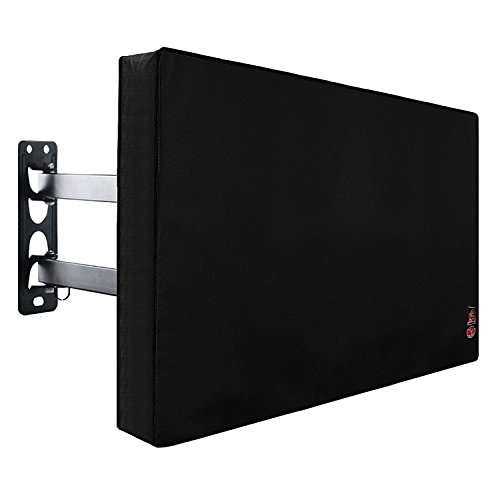 Outdoor TV Cover 40'' - 43'' with Scratch Resistant Liner, Bottom Seal, Weatherproof Universal