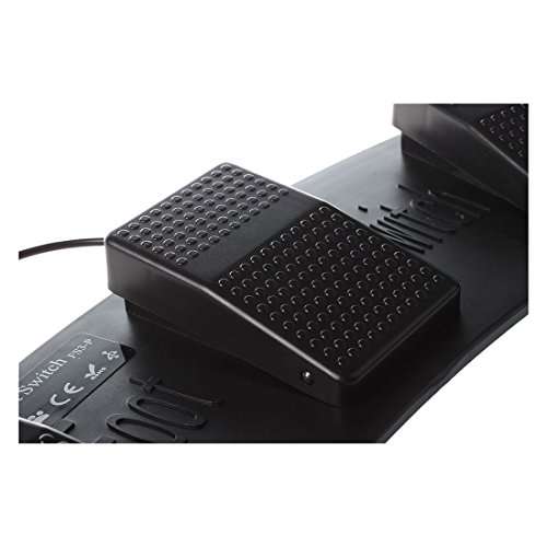 iKKEGOL PC USB Triple Foot Switch Keyboard Mouse Control Action 3 Three Pedal HID for Game PC..