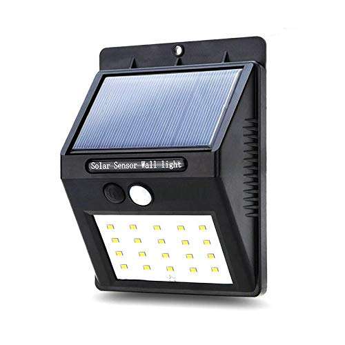 20 LED Solar Power PIR Motion Sensor Wall Light Outdoor Garden Waterproof Lamp