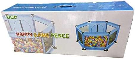 Kids Happy Game Fence includes 50 balls(Blue and Pink)