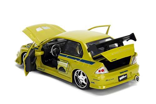 Jada Toys Fast & Furious Brian's Mitsubishi Lancer Evolution VII Metals Die-Cast Collectible Toy Mo
