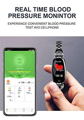 Easytoy Smartwatches, Womens HD Screen Blood Pressure/Heart Rate Monitor Smart Bracelet Watch..