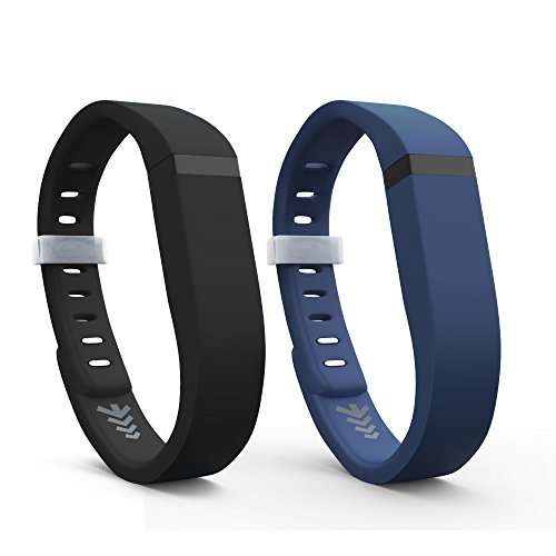 Fitbit Flex Band, Replacement Bands for the Fitbit Flex, with Extra Security Clasp. Large & Small.