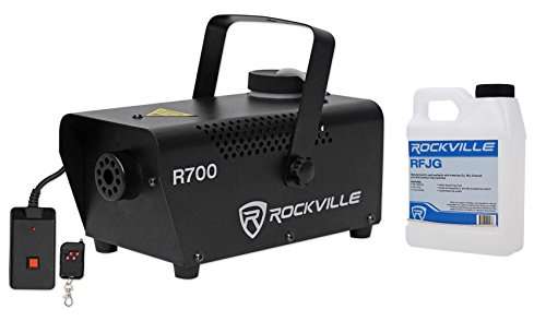 Rockville R700 Fog/Smoke Machine w/ Remote Quick Heatup, Thick Fog!