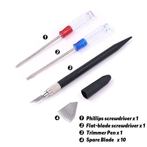 Findfly 15Pcs Gundam Modeler Basic Tools Craft Set Model Tools Kit for Professional Hobby Model Ass