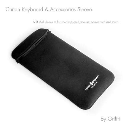 Grifiti Chiton Slim 12 Keyboard Sleeve for Apple¿¿ Wireless Keyboard, Anker bluetooth, Macally, Logi