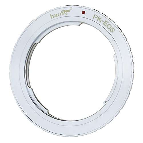 Haoge Lens Mount Adapter for Pentax K PK mount Lens to Canon EOS EF EF-S Mount Camera