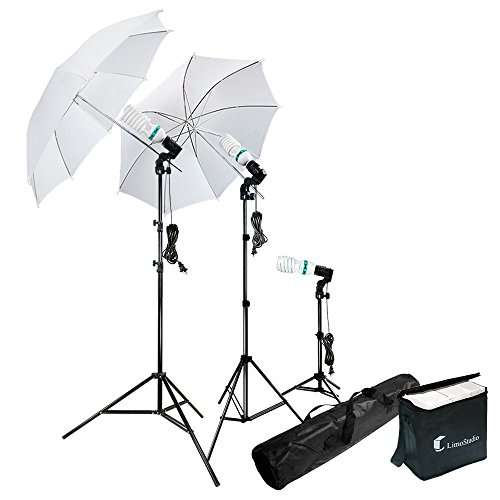 Photography Photo Portrait Studio 600W Day Light Umbrella Continuous Lighting Kit by LimoStudio, L
