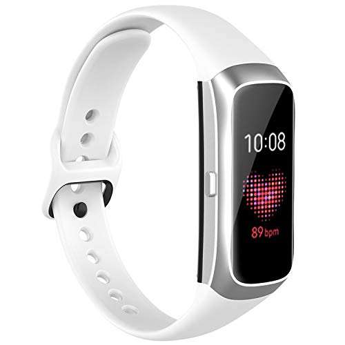 Fit for Samsung Galaxy Fit SM-R370 Bands, Adjustable Soft Silicone Replacement Watch Band Straps ...