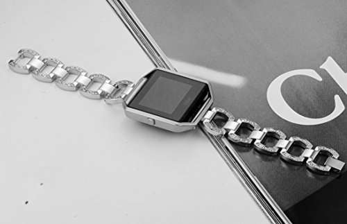 For Fitbit Blaze Bands, Premium Rhinestone Watch Band With Stainless Steel Frame for Fitbit Blaze/F