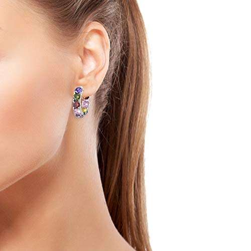 Stainless Steel Inside Out Huggie Hoop Earrings for Women and Girl