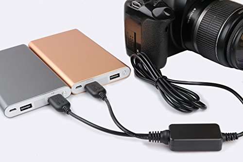 ACK-E8 USB Power Kit AC Adapter Replacement LP-E8 DR-E8 DC Coupler Dummy Battery for Canon EOS 550D