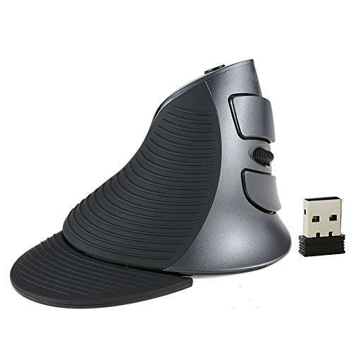 Delux Ergonomic Mouse, Wireless Vertical Mouse, 2.4G Optical Ergonomic Vertical Mouse 600/100..