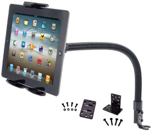 Arkon Tablet Seat Rail or Floor Car or Truck Mount with Gooseneck for iPad Pro iPad Air iPad 2 Reta