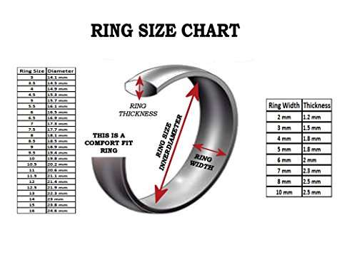 MJ 8mm Blue Celtic Dragon Men's/Women's Tungsten Carbide Wedding Band Ring