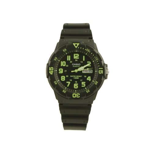 Casio Men's Marine Black Dial Black Resin