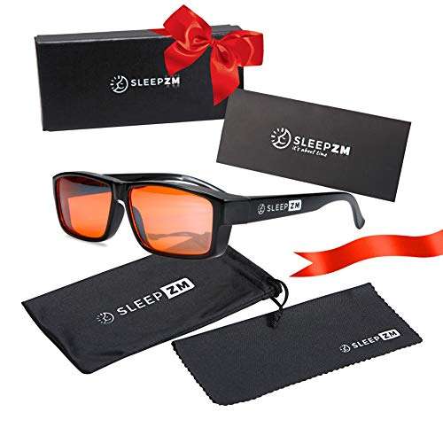 Sleep ZM FITOVER BLUE LIGHT BLOCKING GLASSES - COMPUTER GAMING GLASSES - SLEEP BETTER - Stop ..