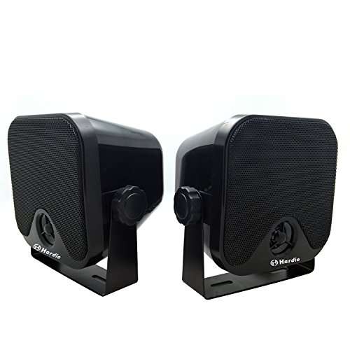 4" Heavy Duty Waterproof Boat Marine Box Outdoor Speakers Surface Mounted for Skid Steer ATV UT