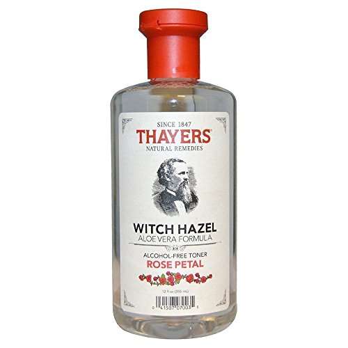 Thayers Alcohol-free Rose Petal Witch Hazel with Aloe Vera, 12 oz (Package may vary)