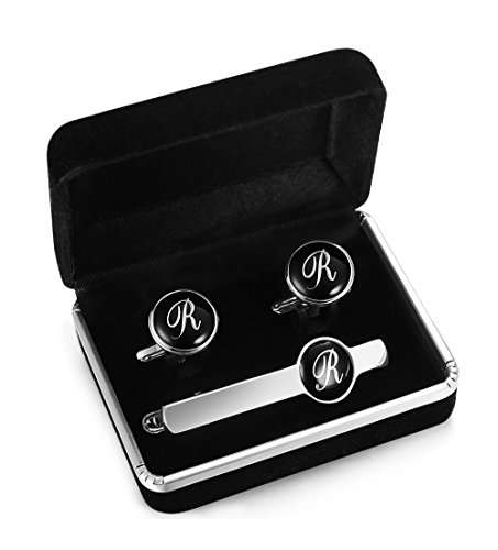Jstyle Tie Clip and Cufflink Set For Mens Tie Bar Clips Cufflinks Shirt Wedding Business With Gift