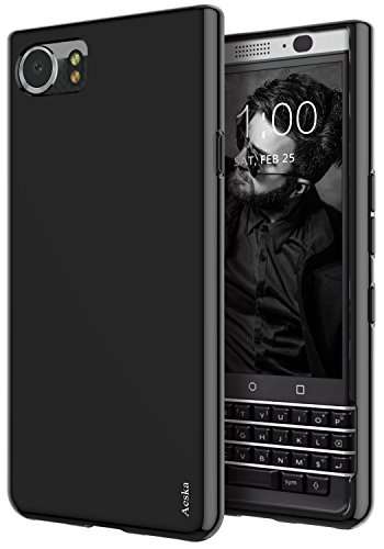 BlackBerry KEYone Case, Aeska Ultra [Slim Thin] Flexible TPU Soft Skin Silicone Protective Case Cove