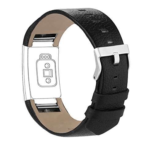 For Fitbit Charge 2 Bands, Genuine Leather Replacement Bands for Fitbit Charge 2