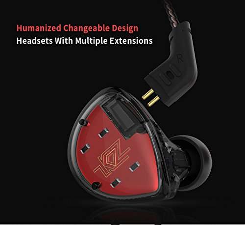 Newest KZ ES4 in Ear Monitors Armature and Dynamic Hybrid Headset Ear Earphone Earbuds HiFi B..