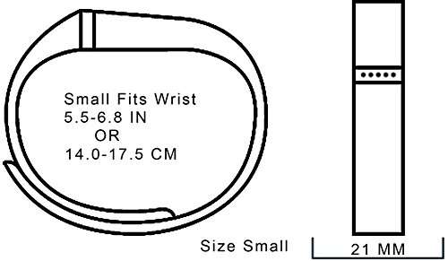 Fitbit Flex Band, Replacement Bands for the Fitbit Flex, with Extra Security Clasp. Large & Small.