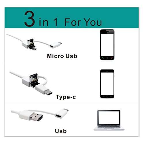 ALLCACA 3 in 1 Ear Endoscope 1.3 Megapixel HD Ear Inspection Camera Portable Ear Borescope with USB