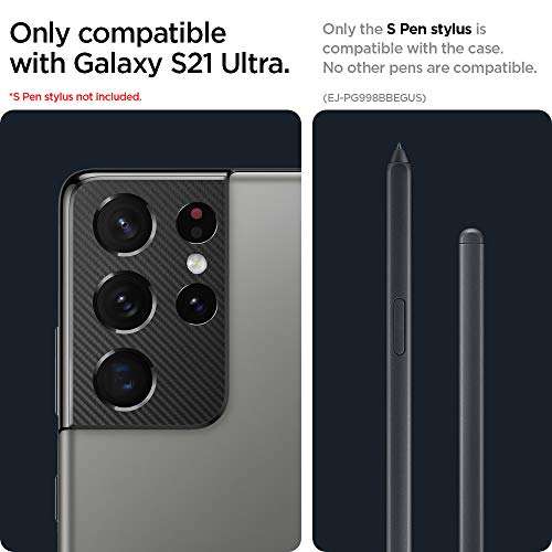 Spigen Liquid Air P Designed for Galaxy S21 Ultra Case (2021) - Matte Black...